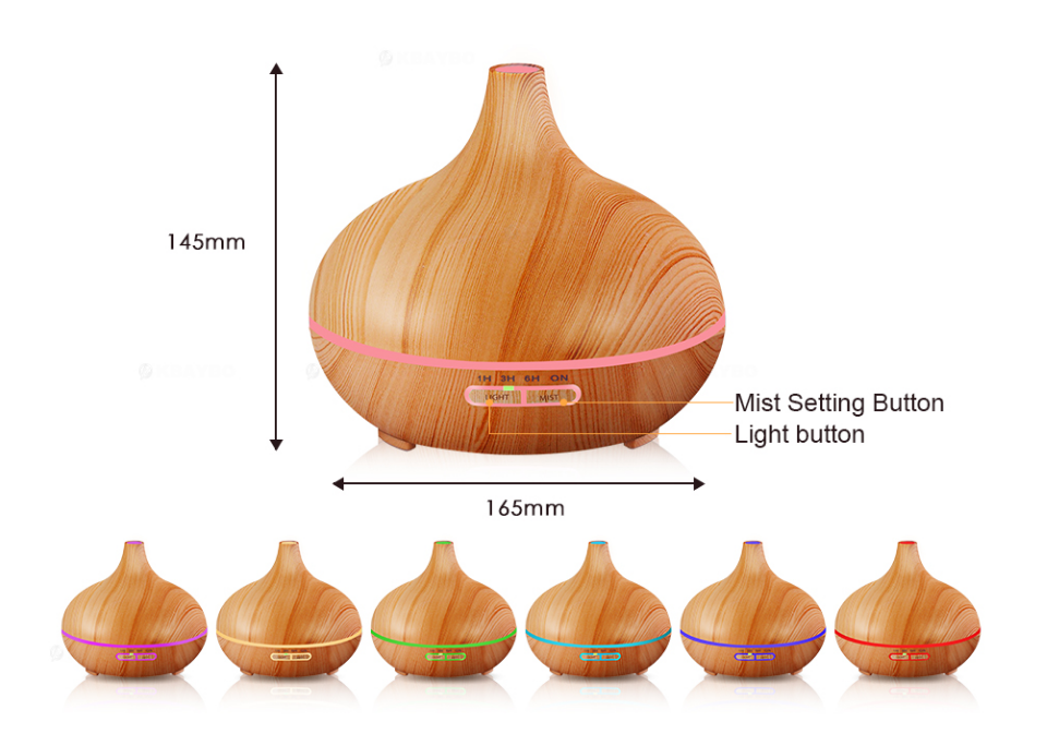 Humificador con aromas tropicales y relajantes